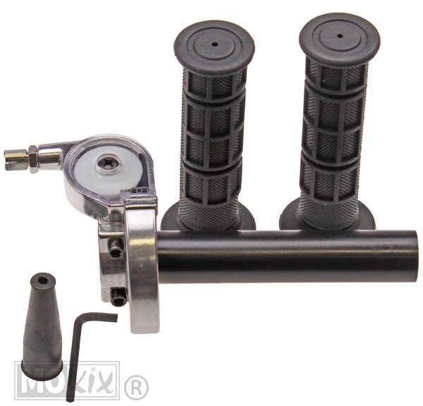 93635 HANDLE GAS UNI SNELGAS ALUMINIUM + HANDVAT SET