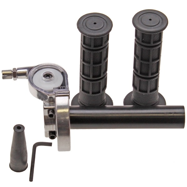 Handle GAS UNI Snelgas Aluminium + Handvat SET