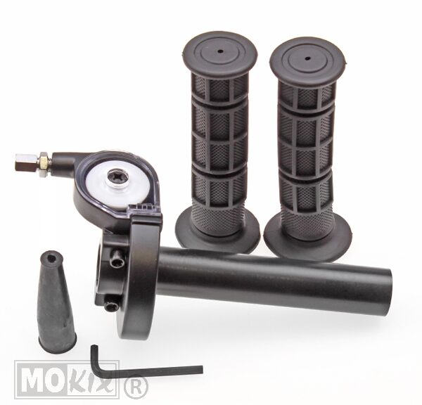 Handle GAS UNI Snelgas ALU Zwart + Handvat SET