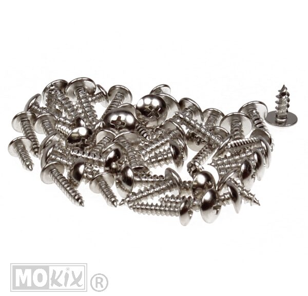 Parkerset Staal m4/m5 12/20mm Sortie 50st Zilver