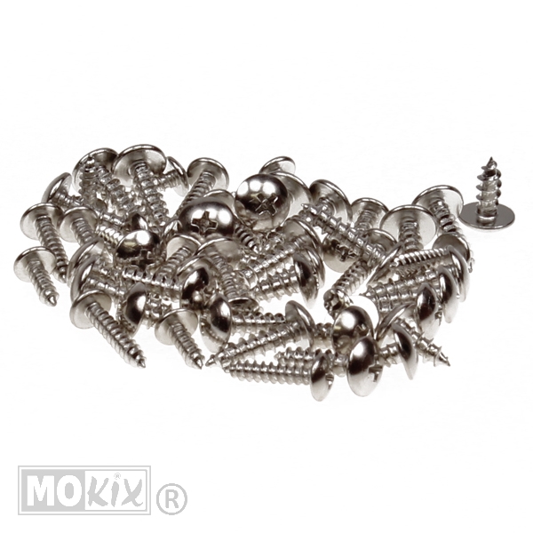 Parkerset Staal m4/m5 12/20mm Sortie 50st Zilver