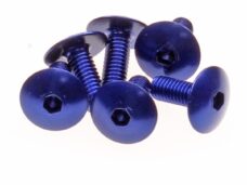 Plaatwerk Schroef M6x15 Inbus ALU Blauw (6)