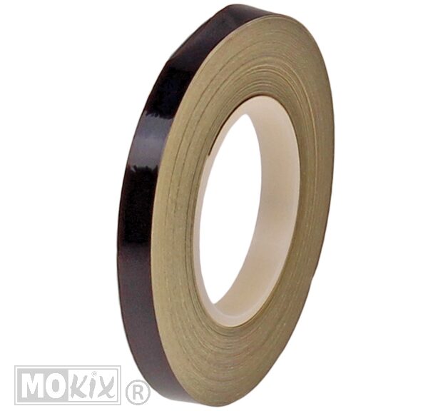 Wiel Reflectie Tape 7mm X 9m Zwart