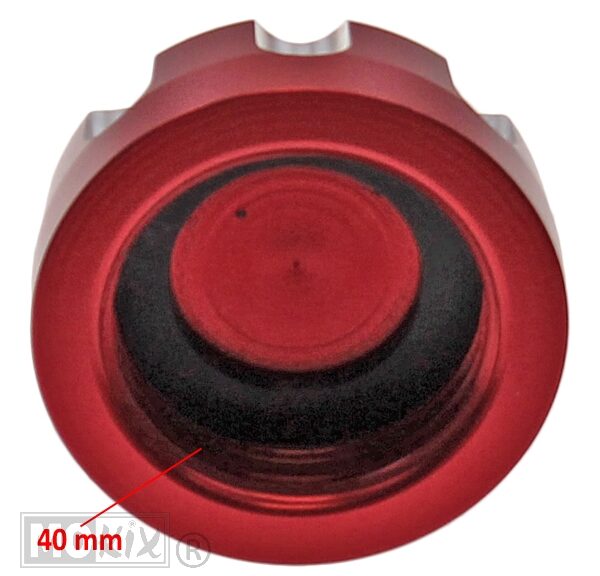 Tankdop Derbi Senda-R Geanodiseerd Rood - Supertec