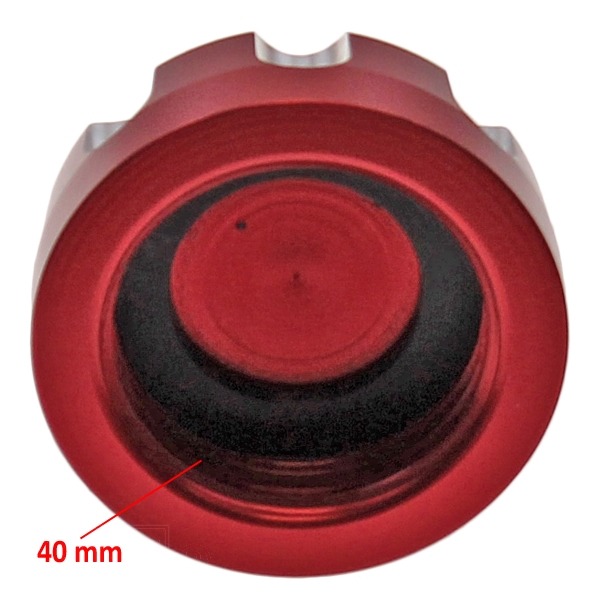 Tankdop Derbi Senda-R Geanodiseerd Rood - Supertec