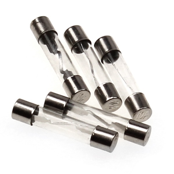 Zekeringen Glas 10ampere 30.0mm (5)