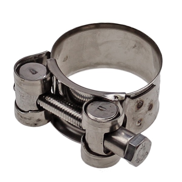 Uitlaatklem Bocht 32-35mm (20mm) M6 RVS Silex