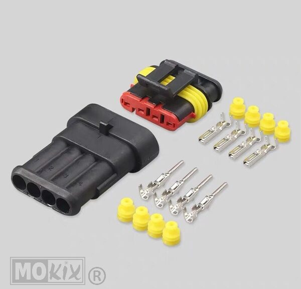 Connector Stekker Plug (S-Seal) 4 Polig WR