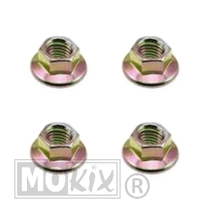 Cilinder KOP Moer Flensmoer 7mm SET (4)