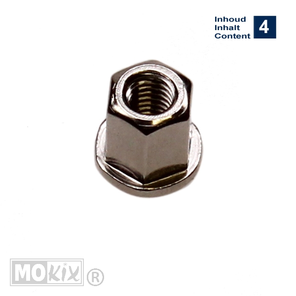 Cilinder KOP Moer Universeel Hoog Model 6mm (4)