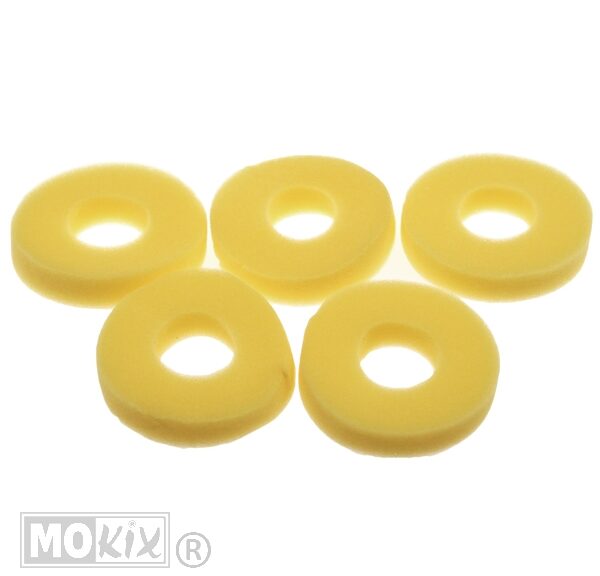 Tankdop-Spons Kreidler/Zundapp Geel SET (5) - Supertec