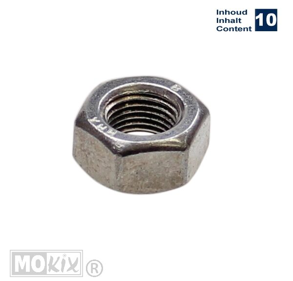 Moer M10 X 1.00 (10) - Bollard