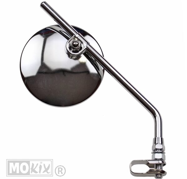 Spiegel UNI Rond + Klem  Chroom 160mm