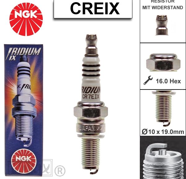 Bougie NGK CR 7EIX Iridium (1)