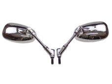 Spiegel UNI Retro Chroom Links/Rechts M10 SET - MKX