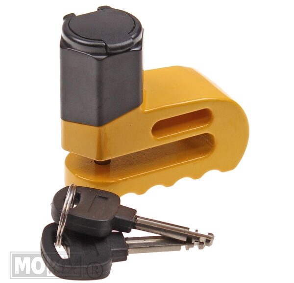 Schijfremslot MKX Mini 5.5mm Geel