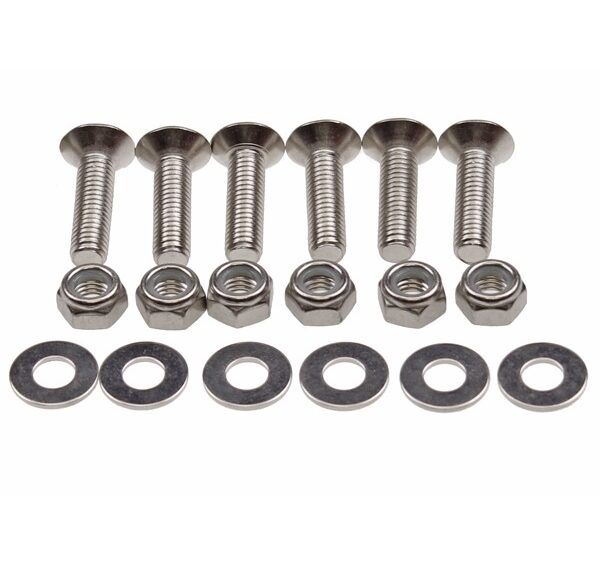 Remschijf Verzonken-Bout SET M8x30mm Blank (6) - Supertec