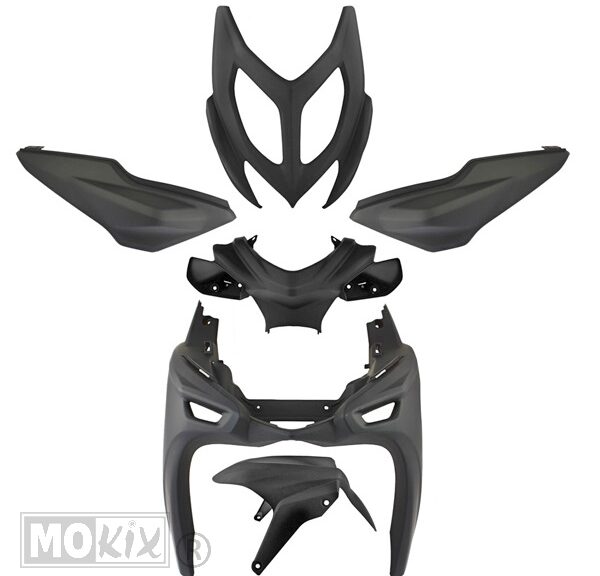 Plaatwerk KIT Yamaha Aerox 2013 MAT Zwart (6)