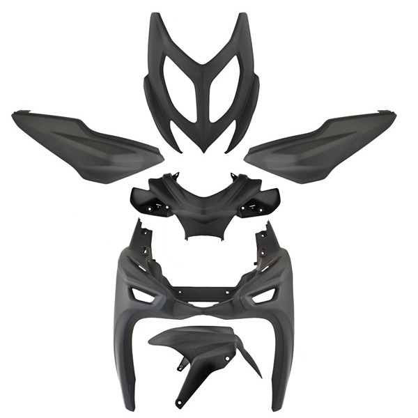 Plaatwerk KIT Yamaha Aerox 2013 MAT Zwart (6)
