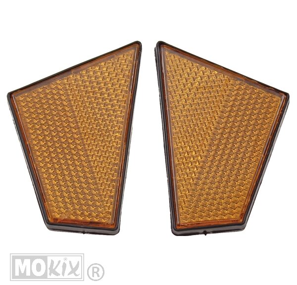 Reflector SET Peugeot 103 SP/SPX/RCX Oranje Bout