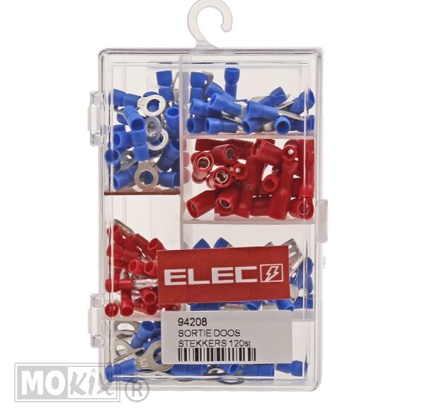 Sortie-Doos Stekkers Rood/Blauw 120st