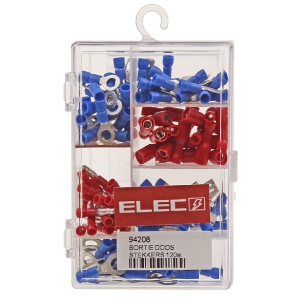 Sortie-Doos Stekkers Rood/Blauw 120st