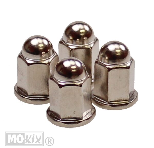 Cilinder KOP Moer UNI Bolkop 7mm Set (4)