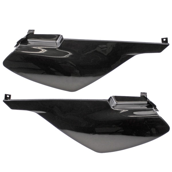 Zijkap SET Derbi Senda-R 00-"08 L/R Achter Zwart" - MKX