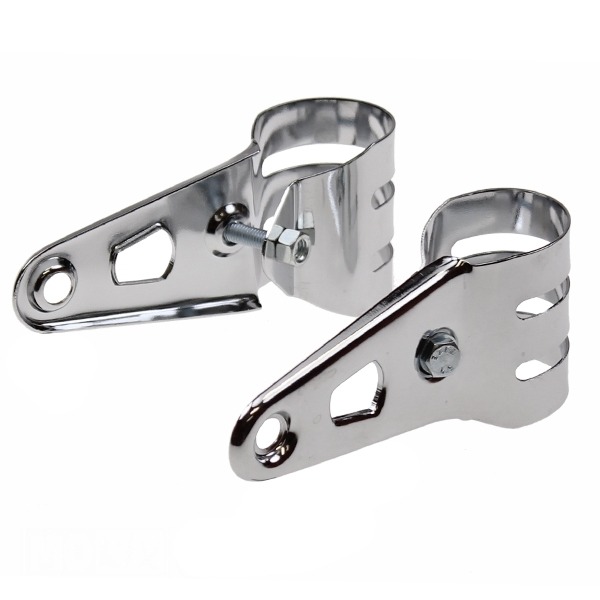 Koplamp-Haak SET UNI 40mm EBR Vork Chroom (2)