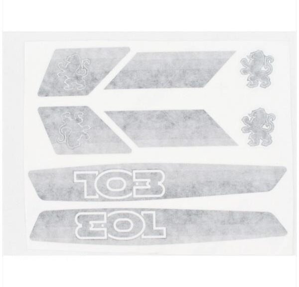 Peugeot 103 Stickerset Grijs 8 Delig