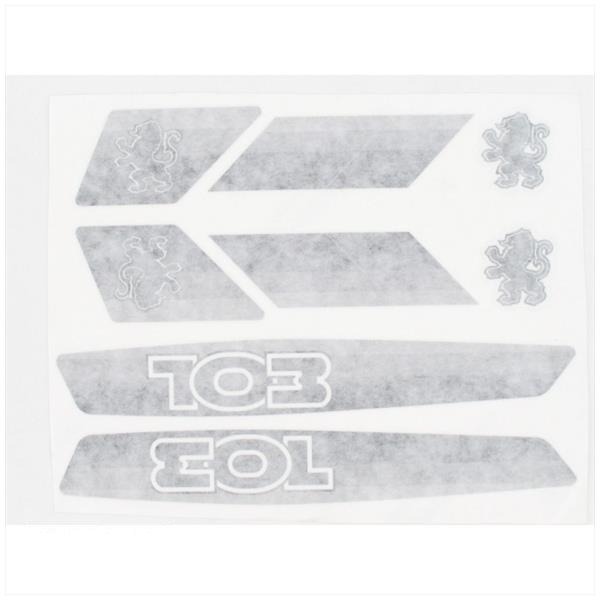 Peugeot 103 Stickerset Grijs 8 Delig