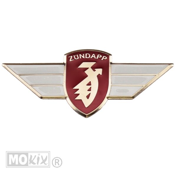Zundapp Vleugel Embleem Sticker Rood/WIT