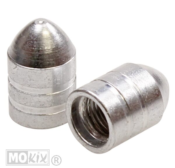 Ventieldop SET Aluminium Punt Blank