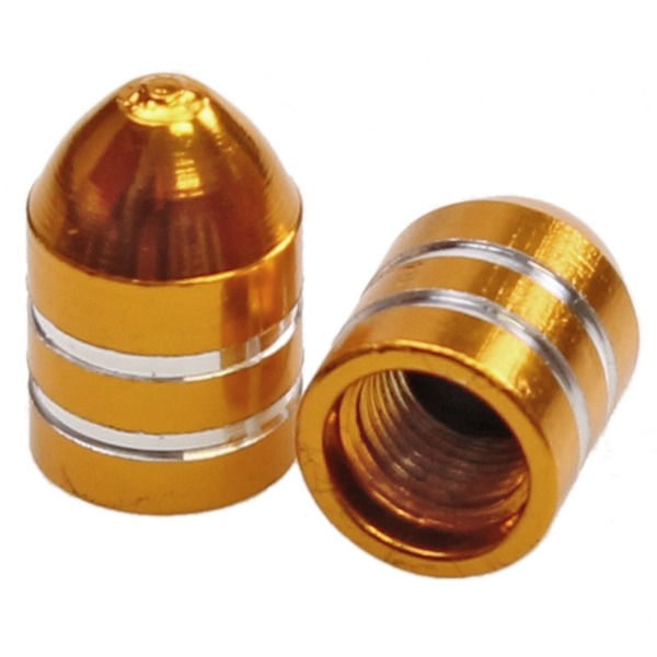 Ventieldop SET Aluminium Punt Goud