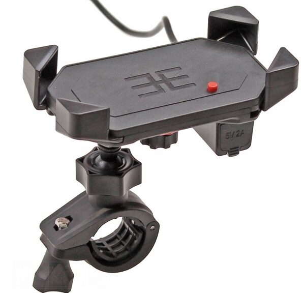 Smartphone Houder Scooter/Motor MET USB Lader