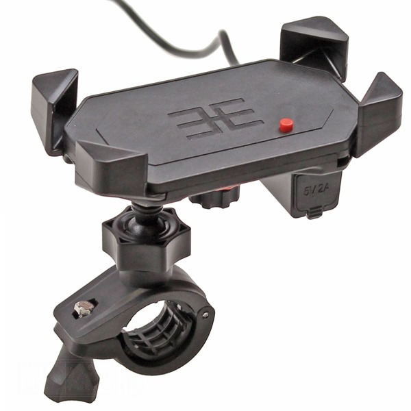 Smartphone Houder Scooter/Motor MET USB Lader