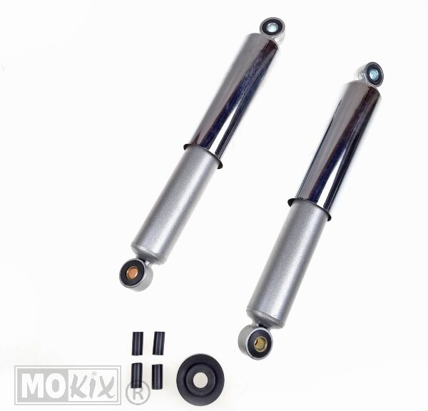Schokbrekerset UNI Classic Grijs/Chroom Huls 310mm