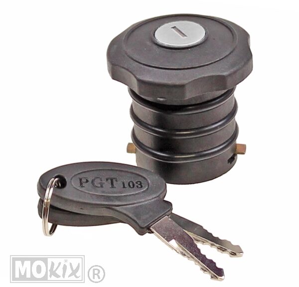 Tankdop MBK/ AV88/AU68 38mm Zwart + Slot