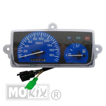 KM Teller Yamaha BW'S / Booster 2000-2003 Blauw - Supertec
