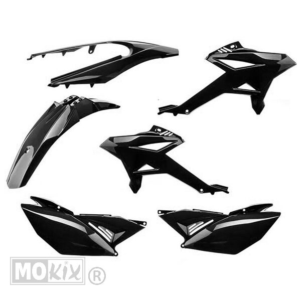Plaatwerk KIT Beta RR50 2011-2020 Zwart 6delig - MKX