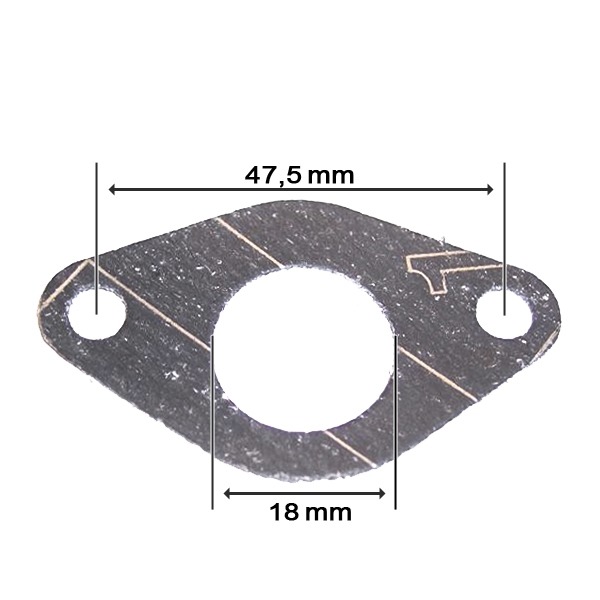 Pakking Inlaat Honda MT/MB/MTX 50cc 18mm (1)