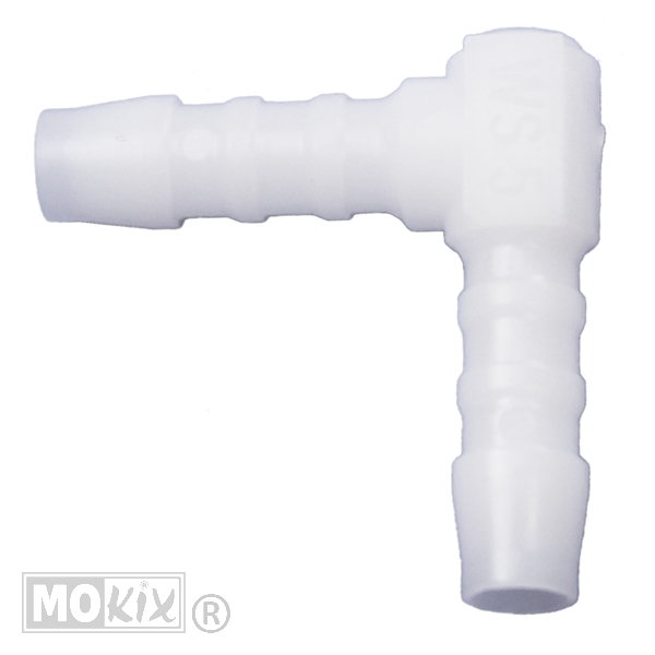 Slangverbinder Haaks 90gr 5mm WIT (1)