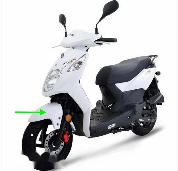 Voorspatbord SYM Orbit II/X-PRO WIT
