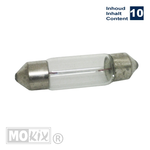 Lamp T 8x36 12V 3W Buis (10)
