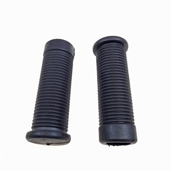 Voetsteun-Rubber Tomos 22mm Zwart SET - Supertec