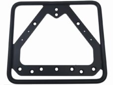 Kentekenplaathouder 145x125 Retro MAT Zwart