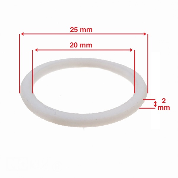 Begrenzingring (PVC) 20x25x2 Piaggio/China 4T (1) - Supertec
