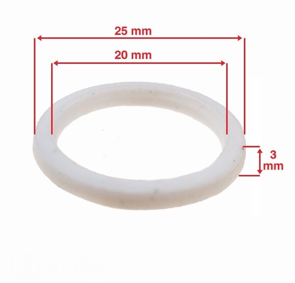 Begrenzingring (PVC) 20x25x3 Piaggio/China 4T (1) - Supertec