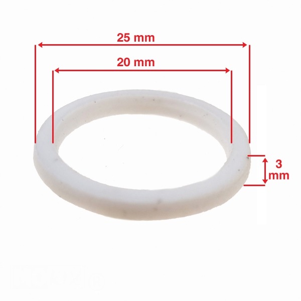 Begrenzingring (PVC) 20x25x3 Piaggio/China 4T (1) - Supertec
