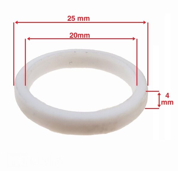 Begrenzingring (PVC) 20x25x4 Piaggio/China 4T (1) - Supertec